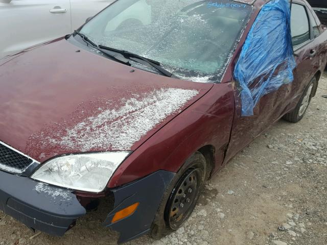 1FAFP34N57W333093 - 2007 FORD FOCUS ZX4 MAROON photo 9