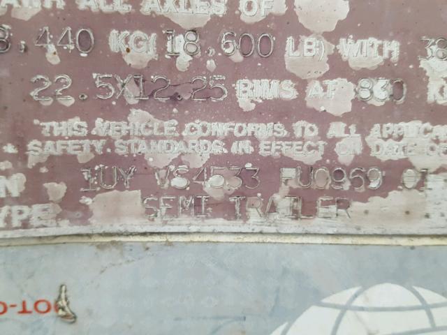 1UYCS4533FU096901 - 2015 UTILITY REEFER WHITE photo 10