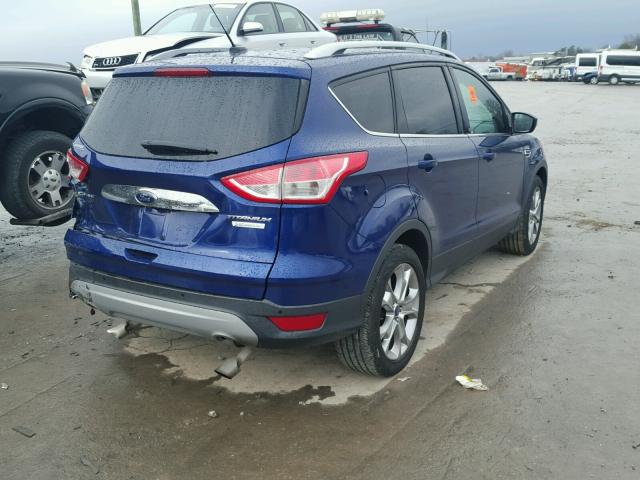 1FMCU0J93EUB78379 - 2014 FORD ESCAPE TIT BLUE photo 4