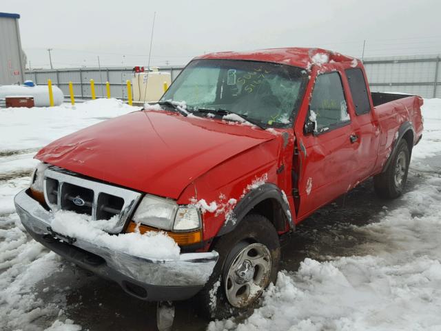 1FTZR15VXYTB34371 - 2000 FORD RANGER SUP RED photo 2