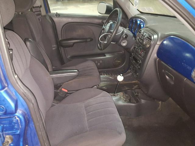 3C4FY48B93T591663 - 2003 CHRYSLER PT CRUISER BLUE photo 5