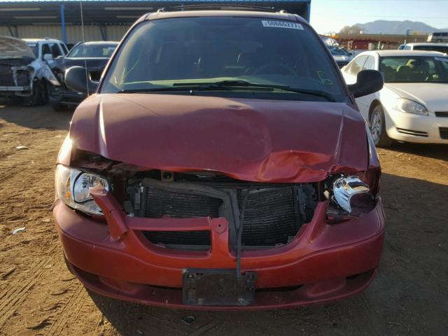 1D4GP24353B152944 - 2003 DODGE GRAND CARA RED photo 9