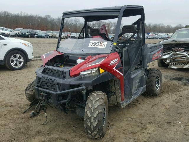 4XARTE991H8553497 - 2017 POLARIS RANGER XP RED photo 2