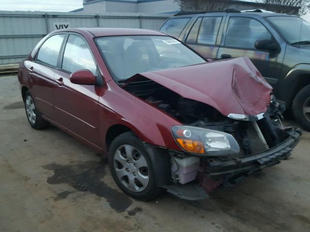 KNAFE221095649064 - 2009 KIA SPECTRA EX BURGUNDY photo 1