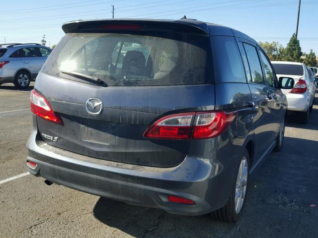 JM1CW2CL5C0115453 - 2012 MAZDA 5 GRAY photo 4