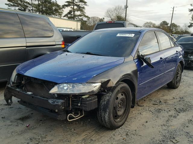 1YVFP80CX35M15116 - 2003 MAZDA 6 I BLUE photo 2