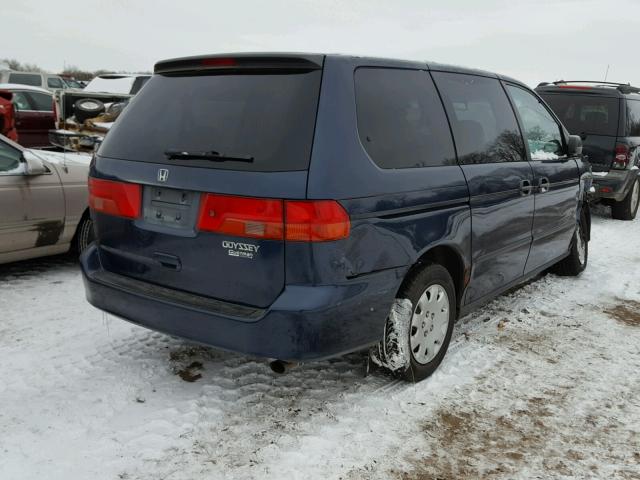 2HKRL1858XH519962 - 1999 HONDA ODYSSEY LX BLUE photo 4