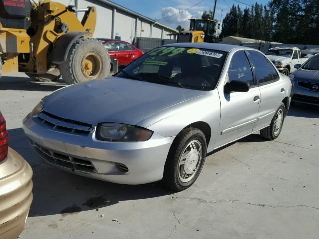 1G1JC52F757191546 - 2005 CHEVROLET CAVALIER SILVER photo 2