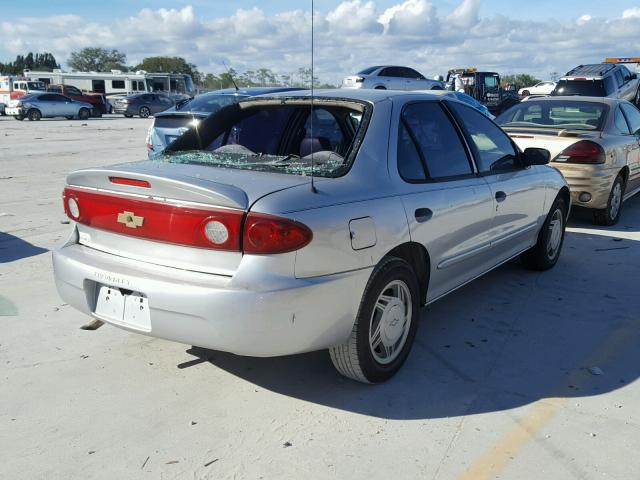 1G1JC52F757191546 - 2005 CHEVROLET CAVALIER SILVER photo 4