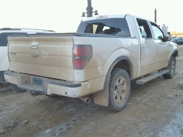 1FTFW1EF0DFA81466 - 2013 FORD F150 SUPER WHITE photo 4