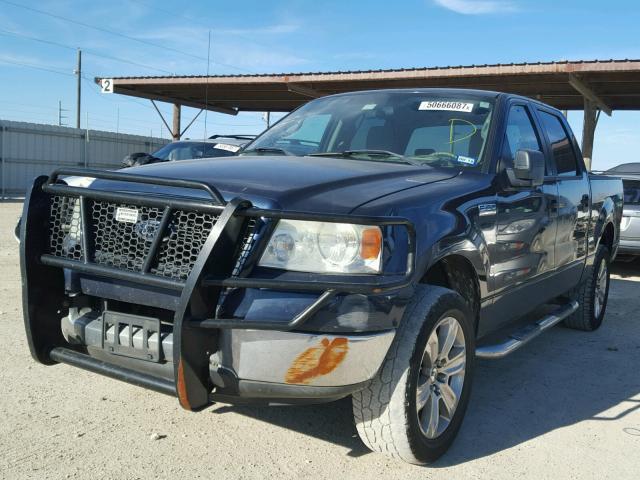 1FTPW12545KB88867 - 2005 FORD F150 SUPER BLUE photo 2