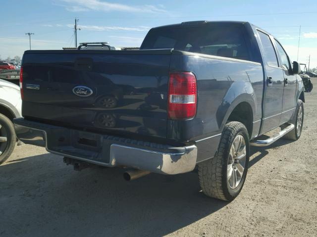 1FTPW12545KB88867 - 2005 FORD F150 SUPER BLUE photo 4