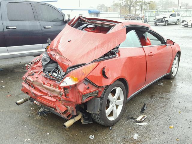 1G2ZH351574105580 - 2007 PONTIAC G6 GT RED photo 4