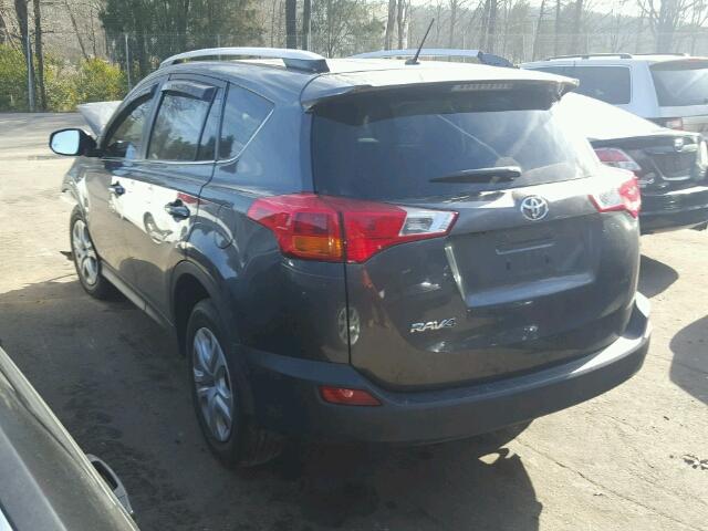JTMZFREV5DD014067 - 2013 TOYOTA RAV4 LE GRAY photo 3