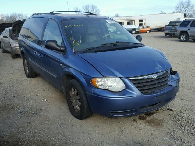 2A8GP54LX7R184304 - 2007 CHRYSLER TOWN & COU BLUE photo 1