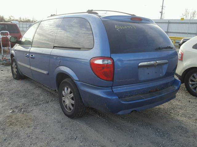 2A8GP54LX7R184304 - 2007 CHRYSLER TOWN & COU BLUE photo 3