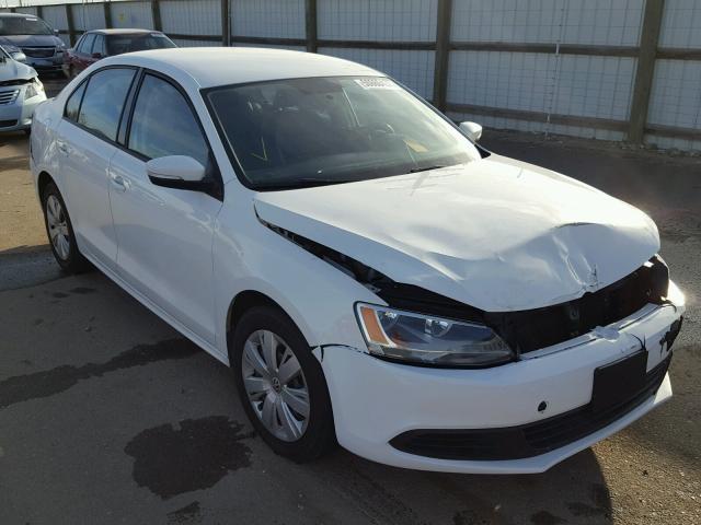 3VWDP7AJ3CM122864 - 2012 VOLKSWAGEN JETTA SE WHITE photo 1