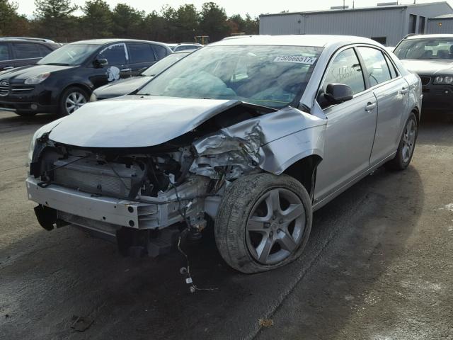 1G1ZA5EB8A4103892 - 2010 CHEVROLET MALIBU LS SILVER photo 2