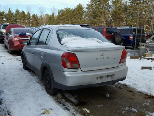 JTDBT1236Y0084852 - 2000 TOYOTA ECHO GRAY photo 3