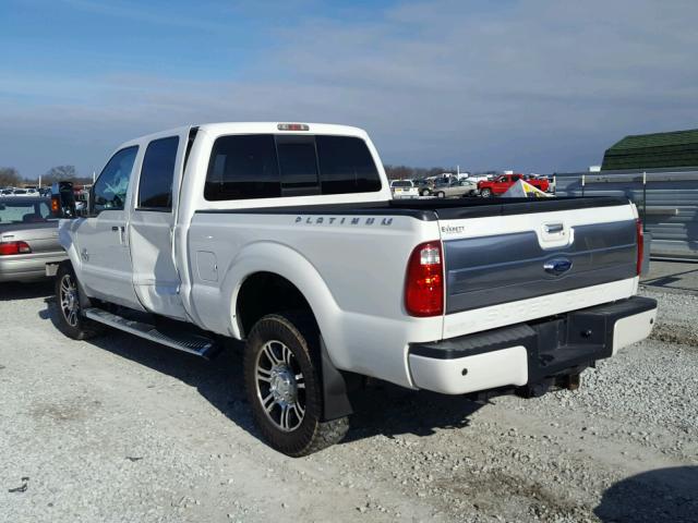 1FT7W3BT8DEA74605 - 2013 FORD F350 SUPER WHITE photo 3