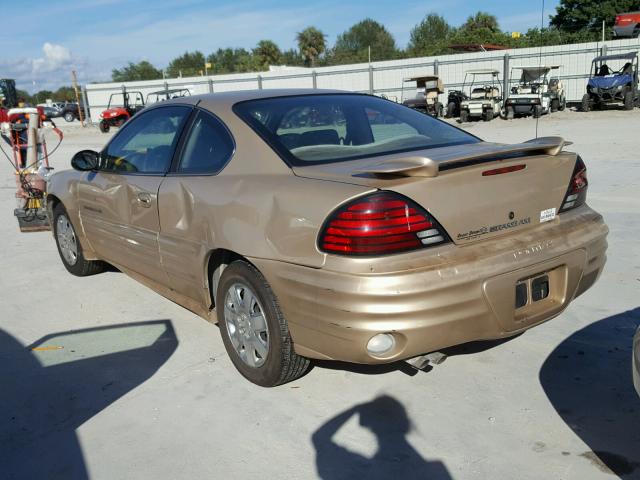 1G2NE12F22C140281 - 2002 PONTIAC GRAND AM S GOLD photo 3