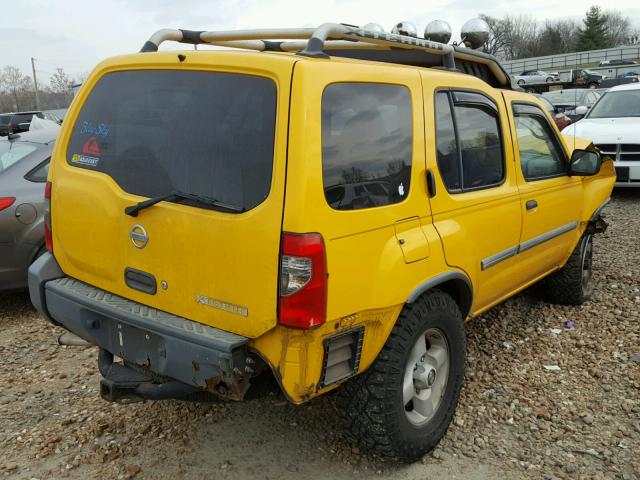 5N1ED28Y02C565765 - 2002 NISSAN XTERRA XE YELLOW photo 4