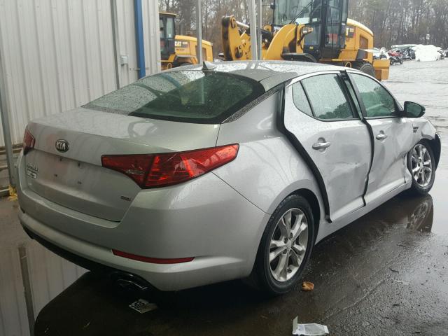 5XXGM4A70DG122500 - 2013 KIA OPTIMA LX SILVER photo 4