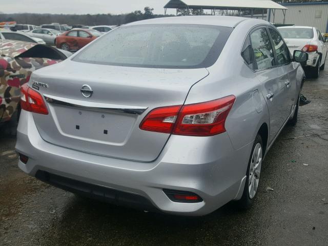 3N1AB7AP7GY312757 - 2016 NISSAN SENTRA S SILVER photo 4