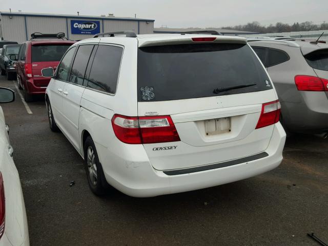 5FNRL38676B424651 - 2006 HONDA ODYSSEY EX WHITE photo 3