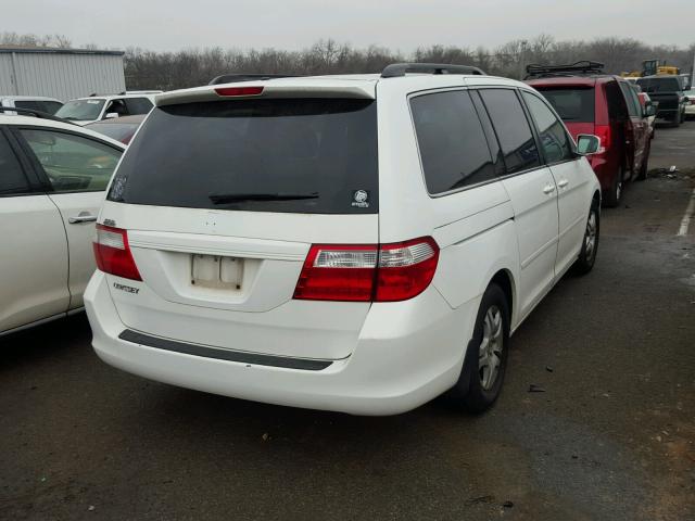 5FNRL38676B424651 - 2006 HONDA ODYSSEY EX WHITE photo 4