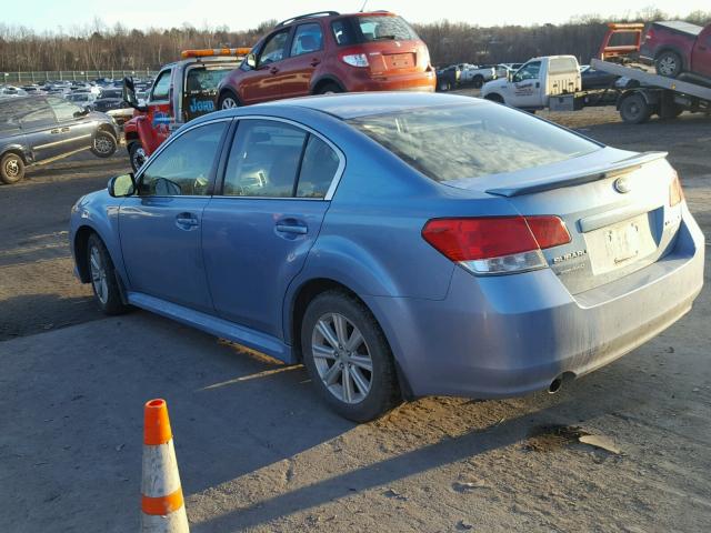 4S3BMBC65B3225556 - 2011 SUBARU LEGACY 2.5 BLUE photo 3