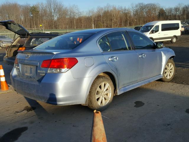 4S3BMBC65B3225556 - 2011 SUBARU LEGACY 2.5 BLUE photo 4