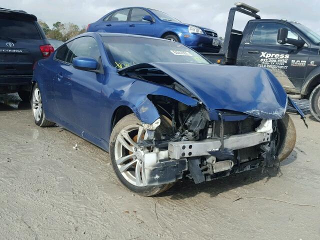 JNKCV64E28M120599 - 2008 INFINITI G37 BASE BLUE photo 1