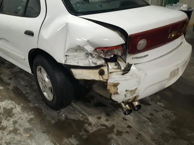 1G1JC52F157200600 - 2005 CHEVROLET CAVALIER WHITE photo 9