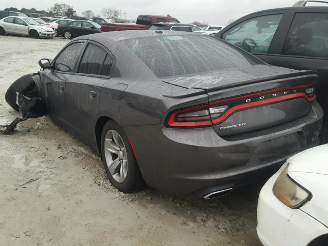 2C3CDXBG7FH918003 - 2015 DODGE CHARGER SE GRAY photo 3