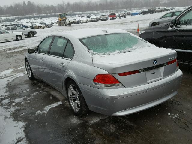 WBAGN63443DS45198 - 2003 BMW 745 LI SILVER photo 3