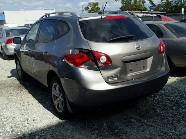 JN8AS58T18W305319 - 2008 NISSAN ROGUE S GRAY photo 3