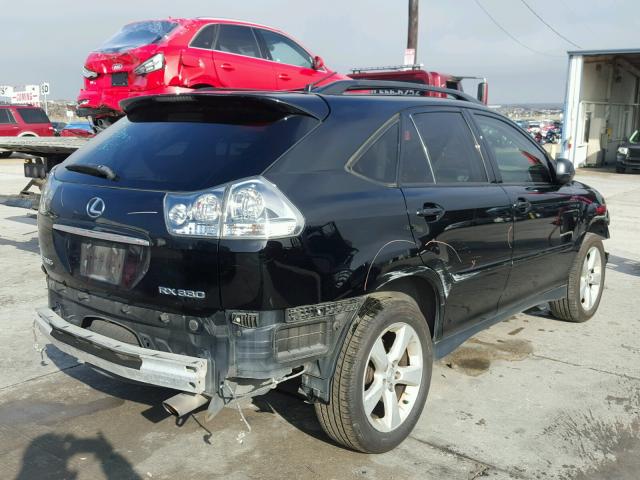 JTJGA31U450046854 - 2005 LEXUS RX 330 BLACK photo 4