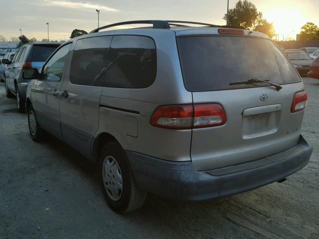 4T3ZF13CX1U347611 - 2001 TOYOTA SIENNA LE BEIGE photo 3