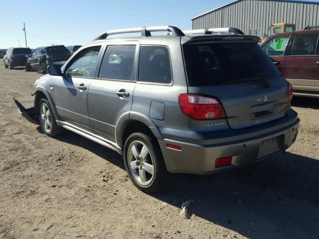 JA4LZ41F95U050550 - 2005 MITSUBISHI OUTLANDER GRAY photo 3