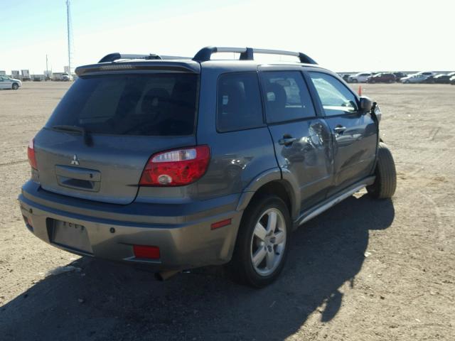 JA4LZ41F95U050550 - 2005 MITSUBISHI OUTLANDER GRAY photo 4