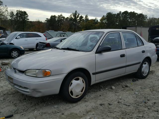 1Y1SK52802Z413419 - 2002 CHEVROLET GEO PRIZM 银色 照片 2