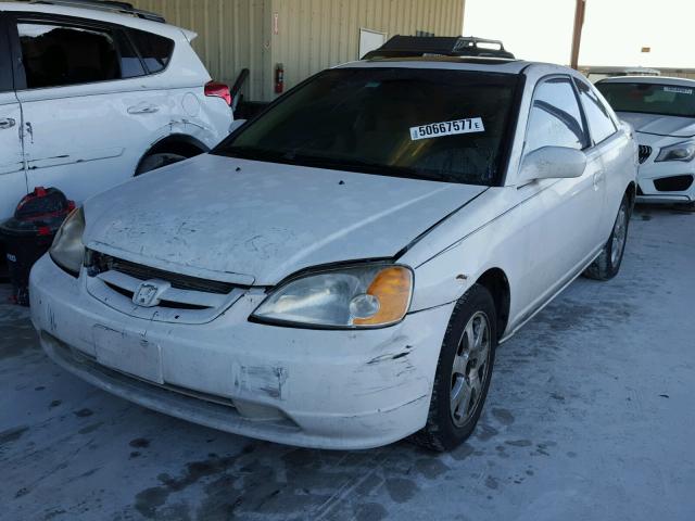 1HGEM22923L057869 - 2003 HONDA CIVIC EX WHITE photo 2