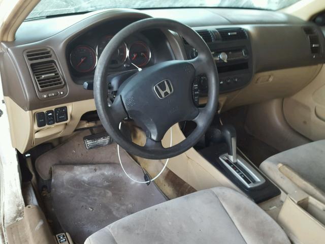 1HGEM22923L057869 - 2003 HONDA CIVIC EX WHITE photo 9