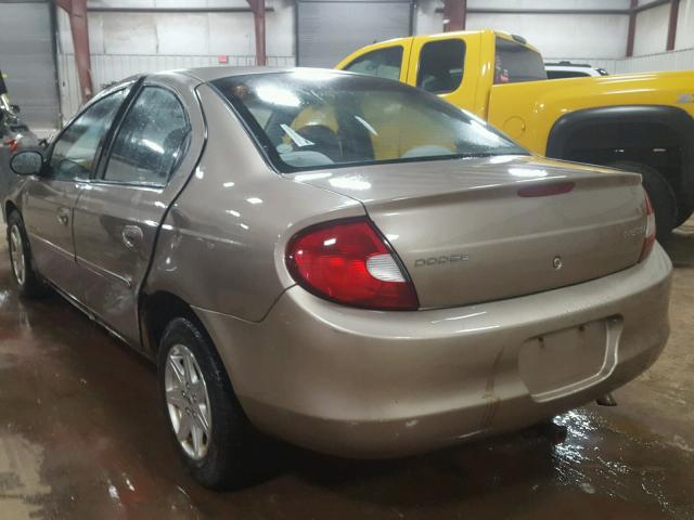 1B3ES46C91D105737 - 2001 DODGE NEON SE SILVER photo 3