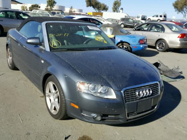 WAUAF48H18K001787 - 2008 AUDI A4 2.0T CA GRAY photo 1