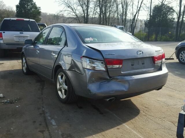 5NPEU46FX6H036495 - 2006 HYUNDAI SONATA GLS GRAY photo 3