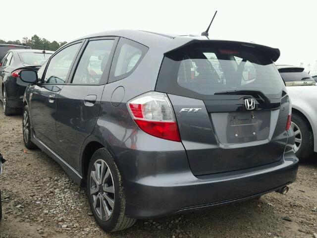 JHMGE8H58DC058956 - 2013 HONDA FIT SPORT GRAY photo 3