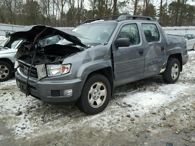 5FPYK16289B104110 - 2009 HONDA RIDGELINE GRAY photo 2