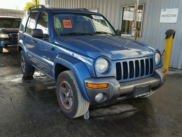 1J4GK48K84W205018 - 2004 JEEP LIBERTY SP BLUE photo 1